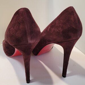 Christian Louboutin purple suede pumps size 40 used from the realreal